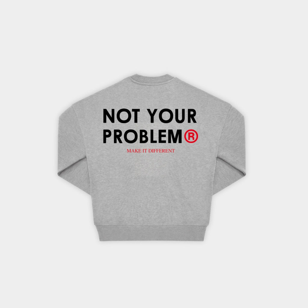 Signature Gray Oversized Sweatshirt