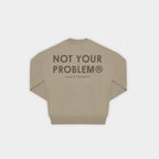 Signature Brown Oversized Sweatshirt