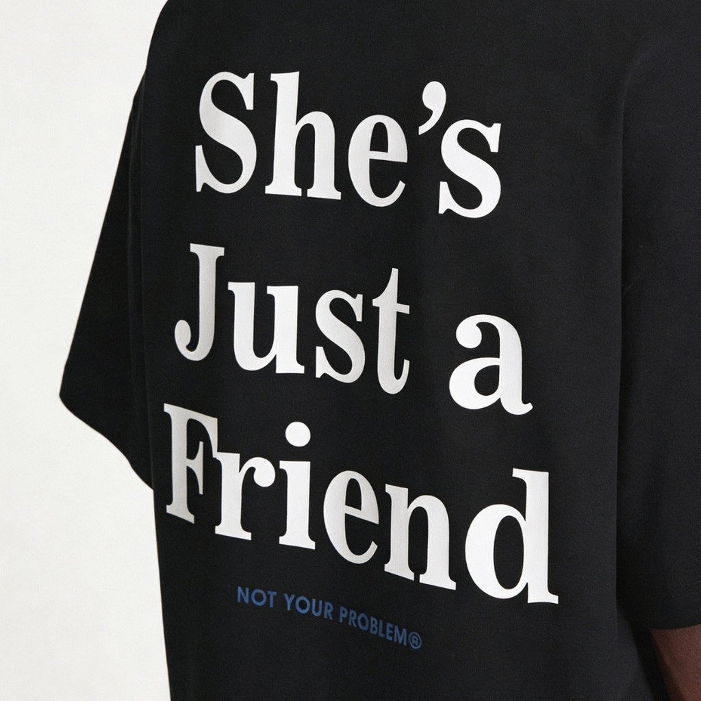 She's Just a Friend Black Longsleeve